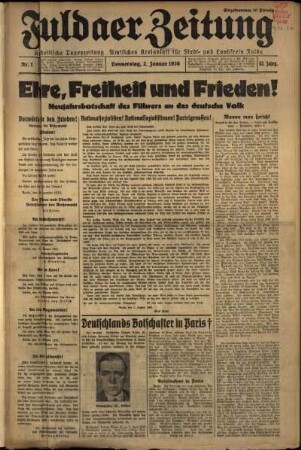 1936: Fuldaer Zeitung