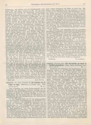 141-142 [Rezension] Aufhauser, Johannes B., Die Heilslehre des hl. Gregor von Nyssa