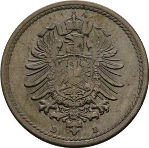 Münze, 5 Pfennig, 1874