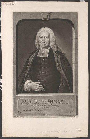Porträt Johann Christian Hebenstreit (1686-1756)