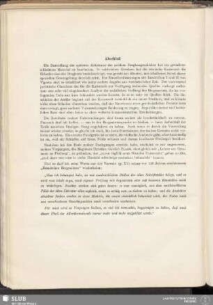 Abschluß
