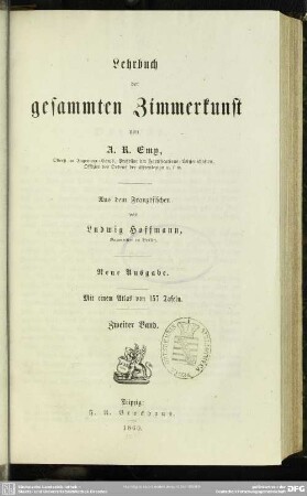 2: Lehrbuch der Zimmerkunst