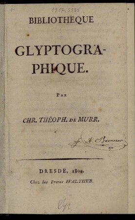 Bibliothèque Glyptographique