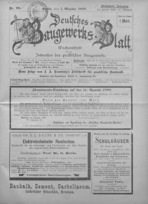 58. Jahrgang. Nr. 28.