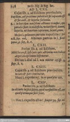 Ad L.CXI. Cajus lib. 2. ad Edictum provinciale