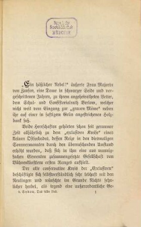 Das selbe Lied : Novelle