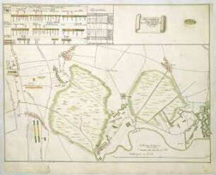 WHK 23 Österreichischer Sukzessionskrieg 1740-1748 bis zum Aachener Frieden: Plan der Stellungen der alliierten Truppen in Brabant, 1646