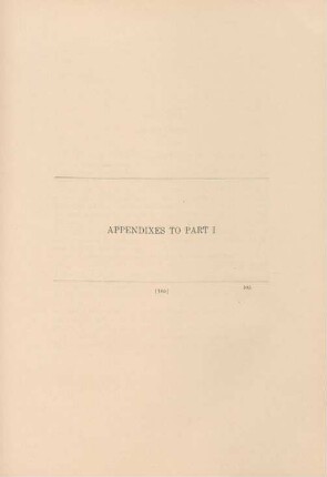 Appendixes to part I