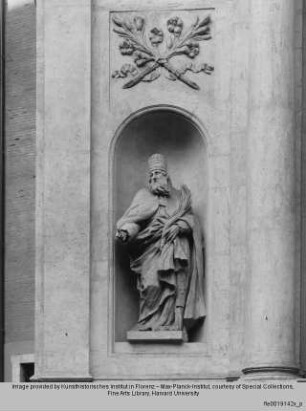 Nischen mit Heiligenfiguren : Der heilige Marcellus