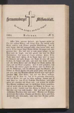 N° 2. Februar. 1864