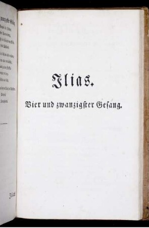 Ilias. Vier und zwanzigster Gesang.