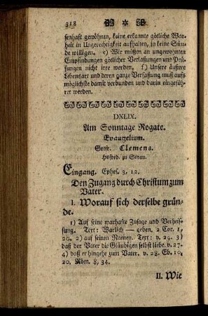 DXLIX. Am Sonntage Rogate. Evangelium.