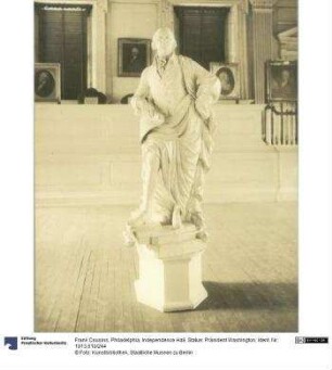 Philadelphia, Independence Hall, Statue: Präsident Washington