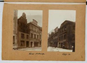 Dankwartstraße, Wismar. Wasserstraße Ecke Schlosserstraße, Posen: Ansichten (aus: Skizzen- und Fotoalbum 25)