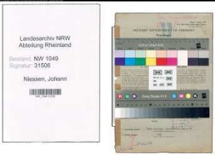 Entnazifizierung Johann Niessen , geb. 12.06.1894 (Polizeibeamter)