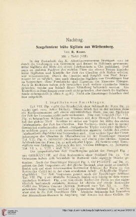 Nachtrag: Neugefundene frühe Sigillata aus Württemberg