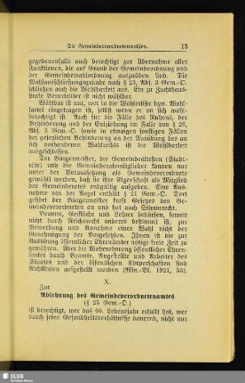 [X. Ablehnung des Gemeindeverordnetenamtes]