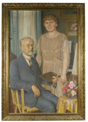 Der Maler und seine Frau (Friedrich Ulm und Gattin vor der Staffelei)