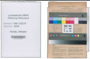Entnazifizierung Wilhelm Rohde , geb. 12.07.1887 (Inspektor)
