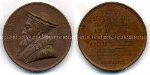 Series numismatica universalis virorum illustrium, Medaille auf Johannes Calvin