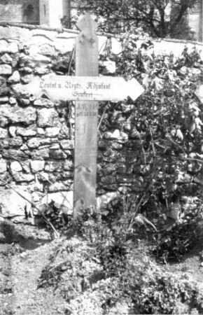 Erster Weltkrieg - Reservelazarett Harmonie Heidelberg und 1. Bad. Leibgrenadier-Regiment Nr. 109. Grab