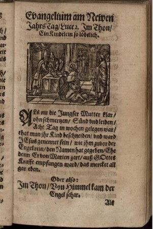Evangelium am Newen JahrsTag/ Luce 2.