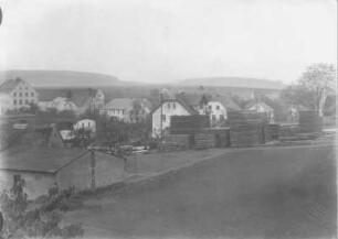 Bischheim (Haselbachtal). Oberdorf mit Sägewerk