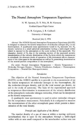 The neural atmosphere temperature experiment