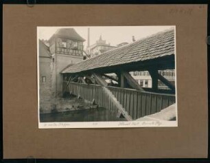 163, Schwäbisch Hall: Der rote Steg. (Nr. 3138).