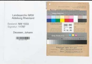 Entnazifizierung Johann Deussen , geb. 11.11.1894 (Arbeiter)