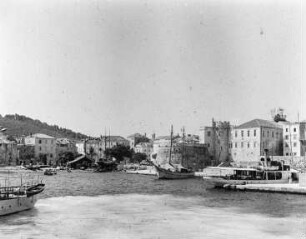 Blick auf das Ufer von Korcula
