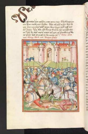 Schlacht zwischen Lewe und König Karl vor den Mauern von Bourges