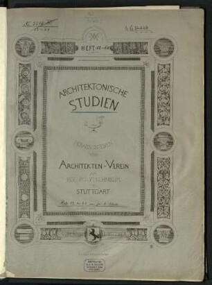 1881-91: Architektonische Studien
