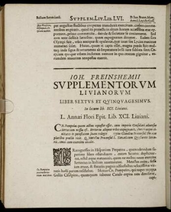 Liber Sextus Et Quinquagesimus.