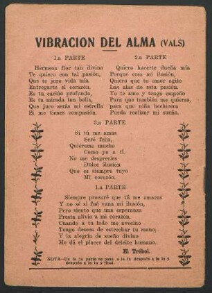 Vibración del alma : (Vals)