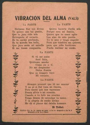 Vibración del alma : (Vals)