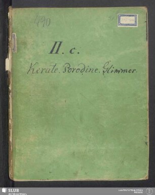 IIc: Kerate. Porodine. Glimmer - XVII 490