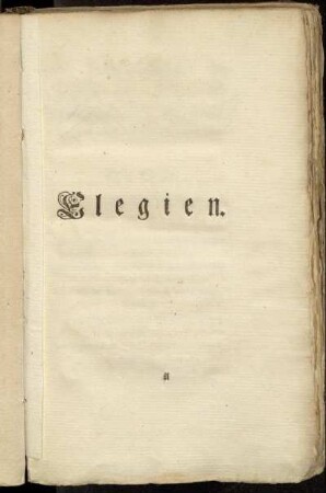 Elegien.
