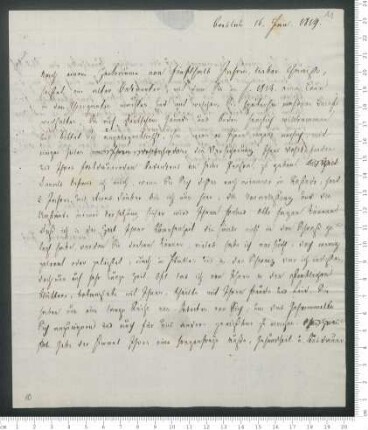 Brief von Ludolf Christian Treviranus an Adelbert von Chamisso