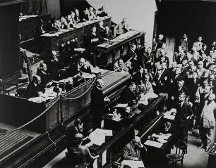 Dr. Gustav Stresemann auf der Völkerbundtagung bei seiner letzten Rede am 9. September 1929