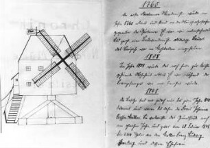 Nerchau. Chronik der Nerchauer Mühle und deren Besitzer, Handschrift, S. 1 + 2