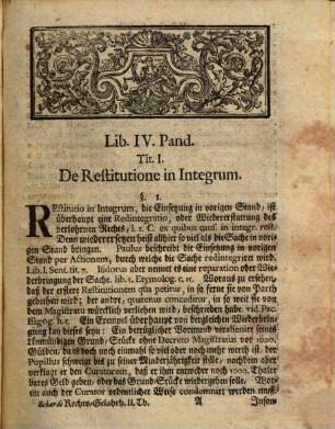 Erklärung der Iurisprudentiae civilis das ist: Die gantze Roemische Rechts-Gelahrheit : nebst den gemeinen Sächsischen Rechten & iure Saxonico electorali, 2