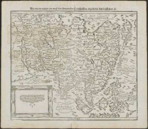 Asia wie es jetziger zeit nach den fuernemesten Herrschafften abgetheilet und beschriben ist
