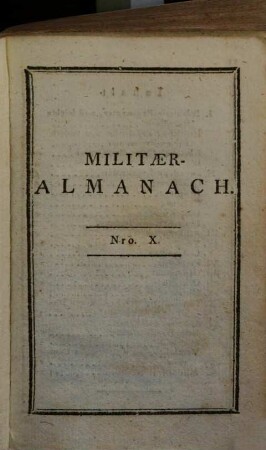 Oesterreichischer Militaer-Almanach : für das Jahr .... 1799
