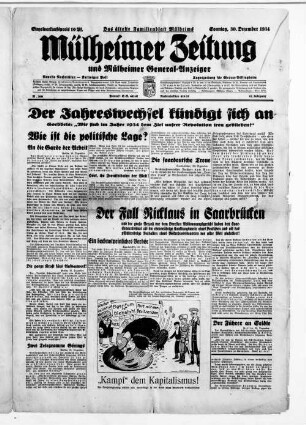 Mülheimer Zeitung und Mülheimer General-Anzeiger. 1934-1934