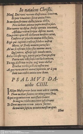 Psalmus Davidis CIIII