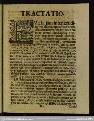 Tractatio