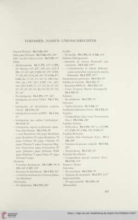 Verfasser-, Namen- und Sachregister