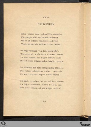 CXVI. Die Blinden