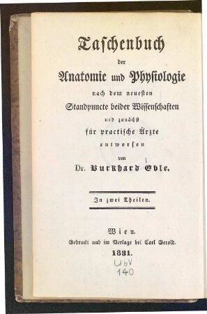 2: Taschenbuch der Physiologie
